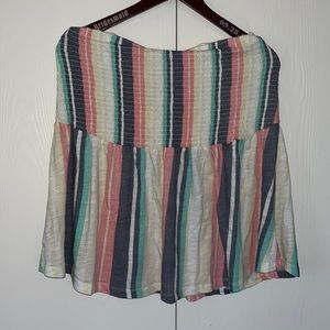 Torrid striped peplum top